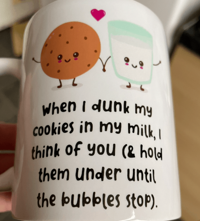 Funny biscuit mug 
