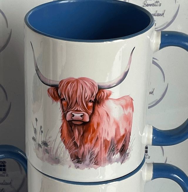 Colored Handle Mug