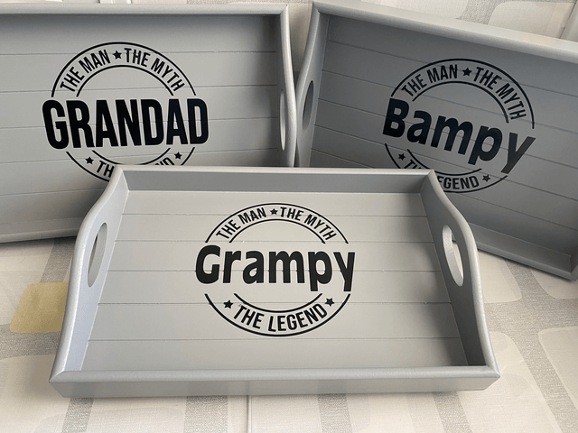 Sofa Tray for Grandad, different variation available- Bampy, Grampy