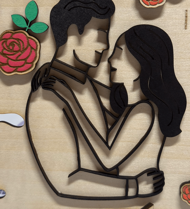 Valentines/love wooden plaque.