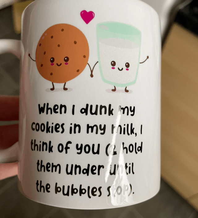 Funny biscuit mug 