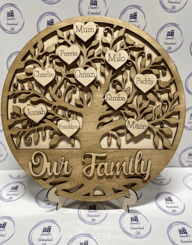 Free standing family tree