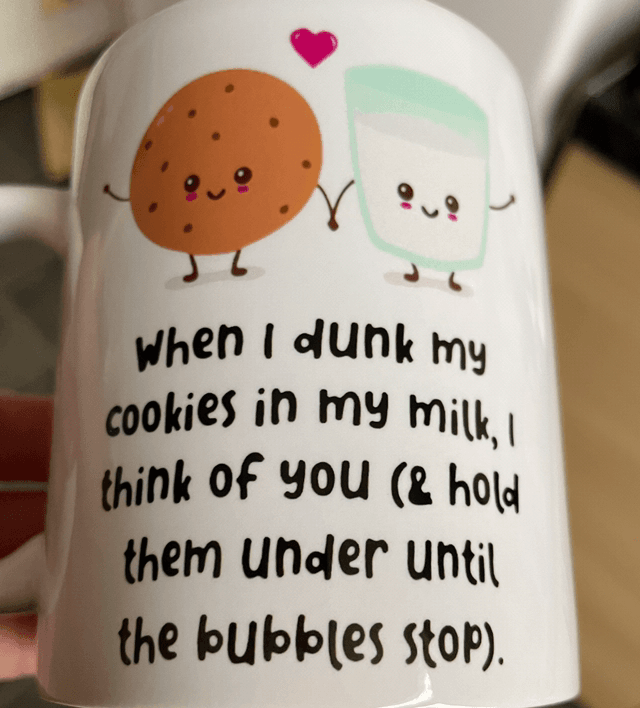 Funny biscuit mug 