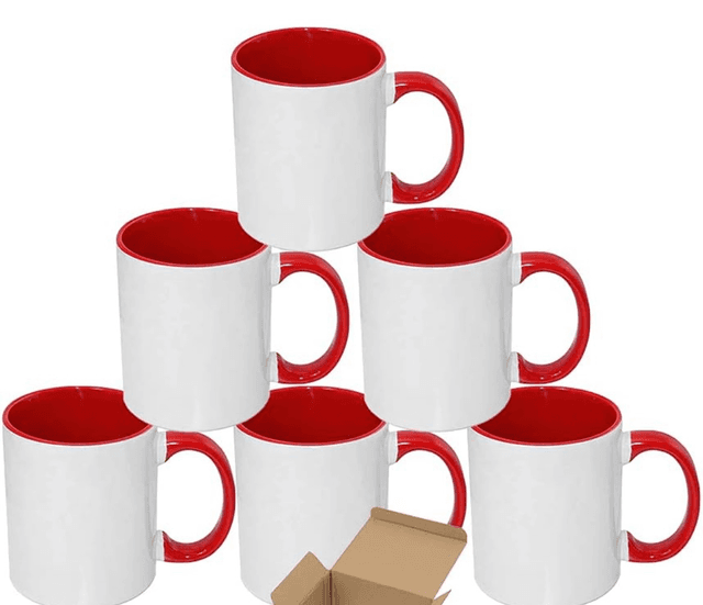 Colored Handle Mug